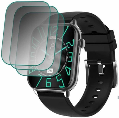 KHWABEEDA Tempered Glass Guard for Pebble cosmos ultra 1.91 smart watch ( pack of 3)(Pack of 3)