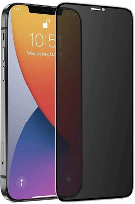 YOUTH MOBI Tempered Glass Guard for iPhone 12 Pro Max (6.7 Inch) Privacy Screen Protector Guard, 9H Hardness (Transparent) Edge To Edge Coverage With Easy Installation Kit(Pack of 1)
