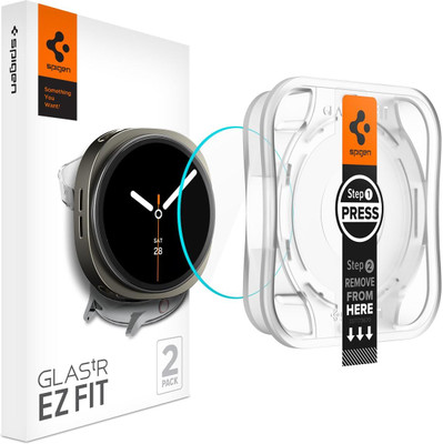 Spigen Tempered Glass Guard for Galaxy Watch8 (44mm)(Pack of 2)