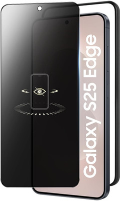 prozzile Tempered Glass Guard for Privacy Samsung Galaxy S25 Edge 5G, Anti Spy Anti Peeping Glass with Easy Installation Kit(Pack of 1)