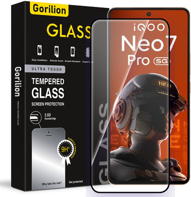 Gorilion Tempered Glass Guard for IQOO Neo 7 Pro 5G, IQOO Neo7 Pro 5G(Pack of 1)