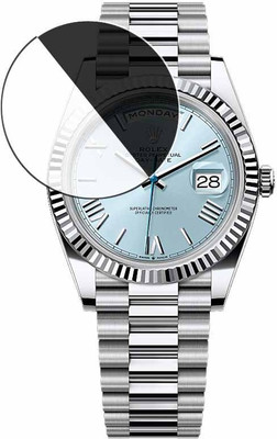 daffin Tempered Glass Guard for rolex day-date 40 in platinum(Pack of 1)