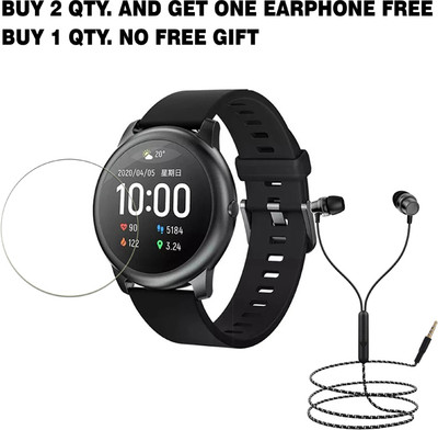 SOMTONE Tempered Glass Guard for LS05S Smartwatch BUY 2 QTY AND GET ONE EARPHONE FREE(Pack of 1)
