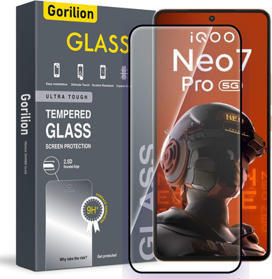 Gorilion Tempered Glass Guard for IQOO Neo 7 Pro 5G, IQOO Neo7 Pro 5G(Pack of 1)