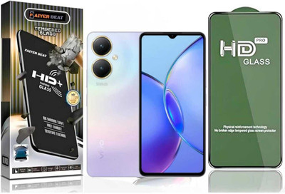 FAIYER BEAT Tempered Glass Guard for Premium high definition Tempered Glass For vivo Y35 PLUS (high definition finish,Pack Of 1) Advanced gaming high definition Full Screen Coverage Screen Protector for vivo Y35 PLUS(Pack of 1)