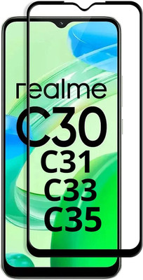 9H Edge To Edge Tempered Glass for Realme C30, Realme C31, Realme C35, Realme C33-9H hardness level provides protection from accidental drop & scratches Edge to Edge Coverage with Easy Installation Kit(Pack of 1) 9H Edge To Edge Tempered Glass for Realme C30, Realme C31, Realme C35, Realme C33-9H hardness level provides protection from accidental drop & scratches Edge to Edge Coverage with Easy Installation Kit(Pack of 1)