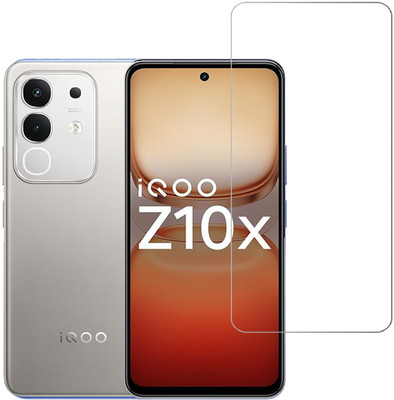 KARTRAY Tempered Glass Guard for iQOO Z10x 5G, Case Friendly Transparent Tempered Glass(Pack of 1)