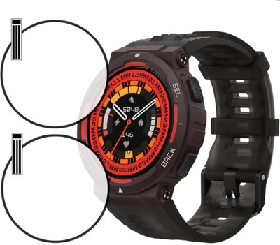 KHWABEEDA Tempered Glass Guard for AMAZFIT ACTIVE EDGE SMART WATCH TEMPERED GLASS ( PACK OF 2)(Pack of 2)