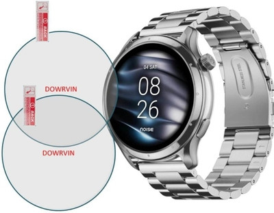 DOWRVIN Tempered Glass Guard for NOISE METTLE 1.4 SMART WATCH (PACK Of 2)(Pack of 2)