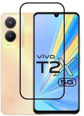 Aaralhub Edge To Edge Tempered Glass for vivo T2x 5G(Pack of 1)