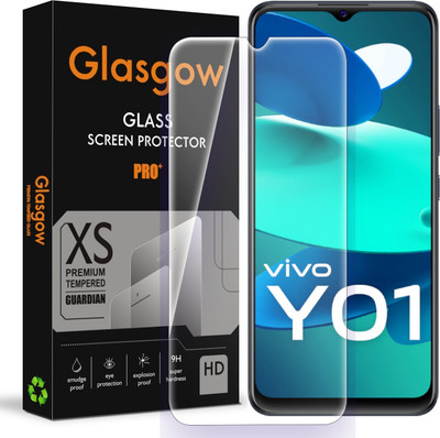 Glasgow Tempered Glass Guard for Vivo Y01, Vivo Y01A(Pack of 1)