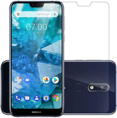 RCHJV Tempered Glass Guard for Nokia 7.1(Pack of 1)