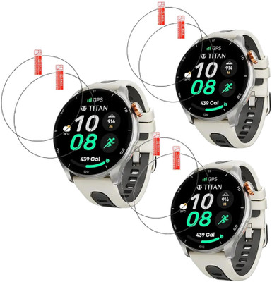 MUTAALI Tempered Glass Guard for Titan Celestor smart watch screen protector(Pack of 6)