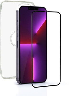 YOUTH MOBI Tempered Glass Guard for iPhone 13 Pro Max (Transparent) Back Cover Case For iPhone 13 Pro Max with Edge to Edge Full Screen Coverage and Easy Installation Kit(Pack of 1)