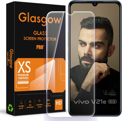 Glasgow Tempered Glass Guard for Vivo V21e 5G(Pack of 1)