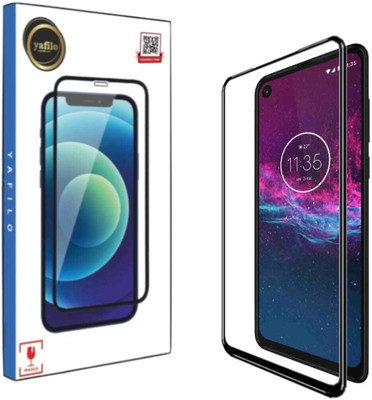 YAFILO Tempered Glass Guard for Motorola One Action / Moto One Vision Edge-to-Edge Full Screen Protector with Easy Self-Installation Kit(Pack of 1)