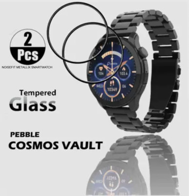 ICROMECK Tempered Glass Guard for PEBBLE COSMOS VAULT SMARTWATCH(Pack of 2)