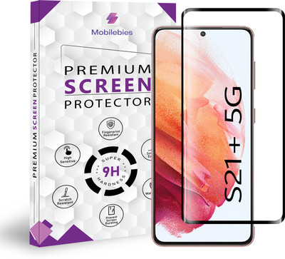 Mobilebies Tempered Glass Guard for Samsung Galaxy S21 Plus 5G Full Glue Curved Screen Protector - ( Non-UV Glass )(Pack of 1)