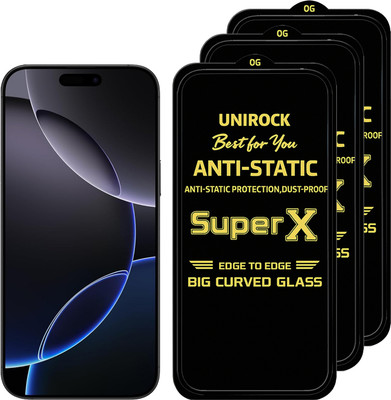 Unirock Tempered Glass Guard for Apple iPhone 16 Pro Max(Pack of 3)