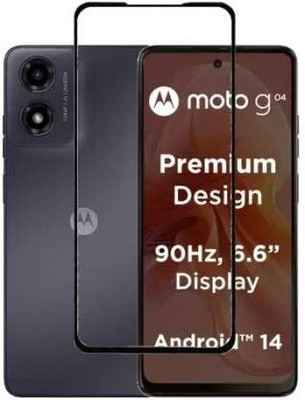 VISHZONE Tempered Glass Guard for MOTOROLA G04(Pack of 1)