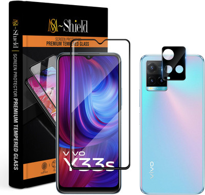 MS-Shield Tempered Glass Guard for Vivo Y33s, With Camera Lens Protector(Pack of 1)