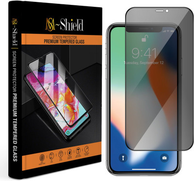 MS-Shield Tempered Glass Guard for Apple iPhone X(Pack of 1)