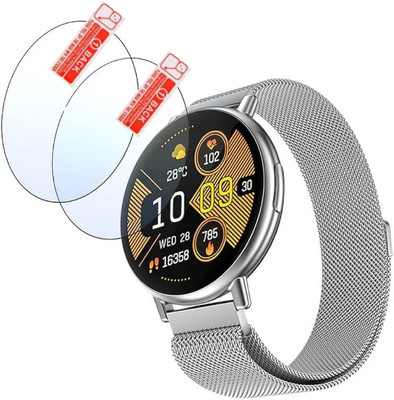MUTAALI Tempered Glass Guard for Fire Boltt Destiny Smart watch screen protector(Pack of 2)