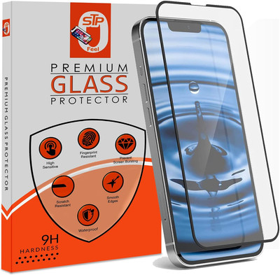 STP FEEL Tempered Glass Guard for IPhone 13 5G Premium Screen Protector Guard with Easy Installation Kit(Pack of 2)