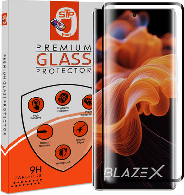 STP FEEL Tempered Glass Guard for Lava Blaze X 5G Advanced Black Border Screen Protector Guard(Pack of 1)