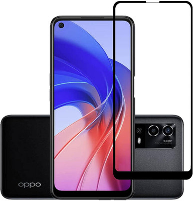 VOSKI Tempered Glass Guard for Oppo A55 9H Hardness HD + Super D Anti Scratch Tempered Glass(Pack of 1)