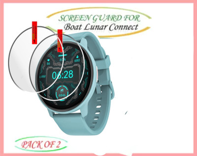 ICROMECK Tempered Glass Guard for BoAt Lunar Connect Smartwatch(Pack of 2)