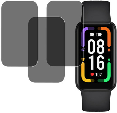 hirdesh Tempered Glass Guard for Redmi Smart Band Pro(Pack of 3)