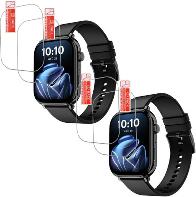 MUTAALI Tempered Glass Guard for Noise ColorFit Pulse 4 Max Smart watch screen protector(Pack of 4)