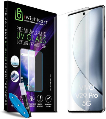 iWishKart Tempered Glass Guard for vivo V29 Pro 5G, vivo V29 Pro, V29Pro, UV curved glass, Military grade Edge to Edge gorilla glass(Pack of 1)