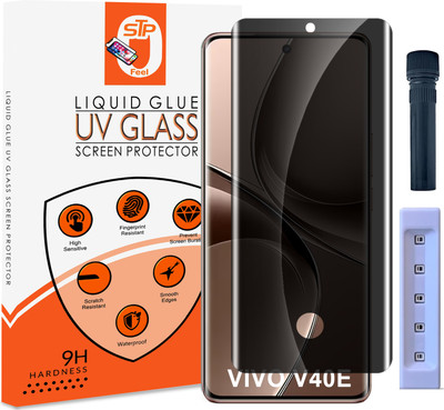 Maxboost Tempered Glass Guard for Vivo V40e 5G, UV Advanced Curved Privacy Screen Protector Guard with Easy Installation Kit v40e(Pack of 1)