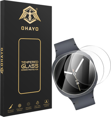 OHAYO Tempered Glass Guard for Samsung Watch 8(44mm)(Pack of 2)