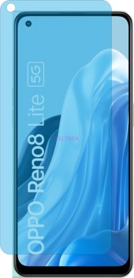 TELTREK Tempered Glass Guard for OPPO RENO 8 LITE 5G (UV AntiBlue Light Protection)(Pack of 1)