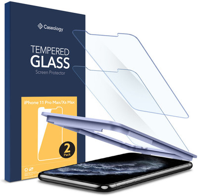 Caseology Tempered Glass Guard for Apple iphone 11 Pro/ Apple iphone XS/ Apple iphone X(Pack of 2)