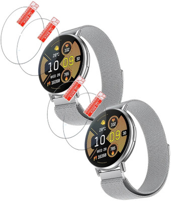 MUTAALI Tempered Glass Guard for Fire Boltt Destiny smart watch screen protector(Pack of 4)