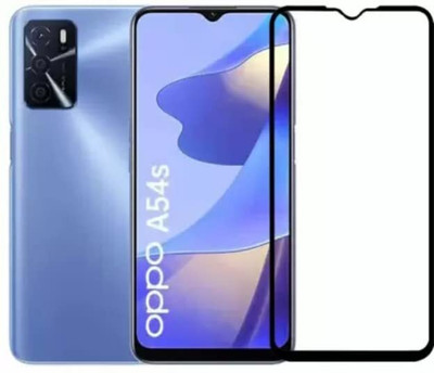 COVJ Tempered Glass Guard for Oppo A54s Tempered Glass Edge-to-Edge 6D Screen Protector With Installation Kit(Pack of 1)