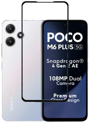 VIGHNAD Tempered Glass Guard for POCO M6 Plus 5G, POCO M6 Plus, Poco M6 Plus, Poco M6 Plus 5G(Pack of 1)
