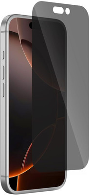 Girind Tempered Glass Guard for iPhone 16 Pro Max, Anti Scratch & Fingerprint with 9h Protection, Edge to Edge Full Coverage Anti Spy Screen Guard (Easy Installation)(Pack of 1)