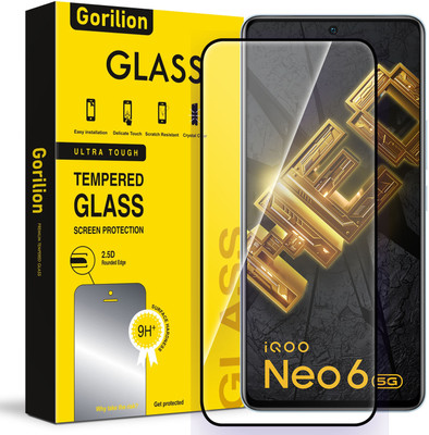 Gorilion Tempered Glass Guard for IQOO Neo 6 5G(Pack of 1)