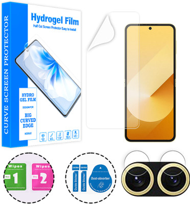 SOMTONE Tempered Glass Guard for Samsung Galaxy Z Flip6 5G (1 HYDROGEL SCREEN PROTECTOR WITH 1 CAMERA LENS PROTECTOR)(Pack of 1)