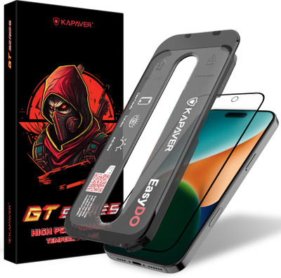 Kapaver Tempered Glass Guard for Apple iPhone 16 Pro Max(Pack of 1)