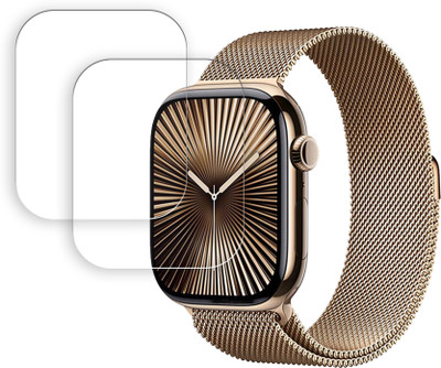 SOMTONE Screen Guard for Apple Watch Series 10 46mm Smartwatch Screen Protector | Anti-Scratch | Edge to Edge Full Coverage | 9H Hardness | Screen Guard(Pack of 2)