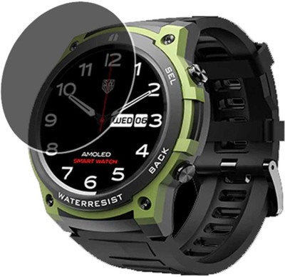 ZIDZEE Tempered Glass Guard for FIRE BOLTT CRUSADER SMART WATCH SCREEN GUARD(Pack of 1)