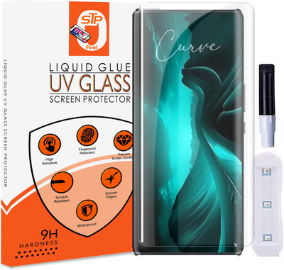 Maxboost Tempered Glass Guard for Lava Blaze Curve 5G Premium Uv Screen Protector Guard(Pack of 1)