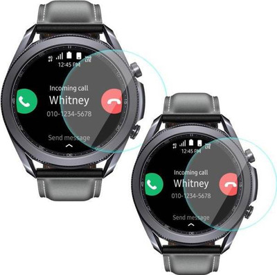 MUTAALI Tempered Glass Guard for Samsung Galaxy Watch 3 4G (45mm)(Pack of 2)