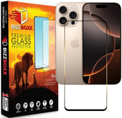 BizzBoxx Tempered Glass Guard for Apple iPhone 16 Pro, iPhone 16 Pro, iPhone 16pro, 16 pro, Precise Curved Edges, Scratch Guard, temper glass guard, screen guard, temper glass(Pack of 1)